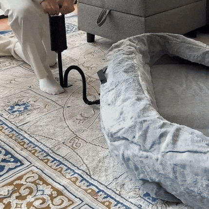 Hondenbed voor Mensen – Übergroßes Plüsch-Loungebett mit Memory Foam-Unterlage
