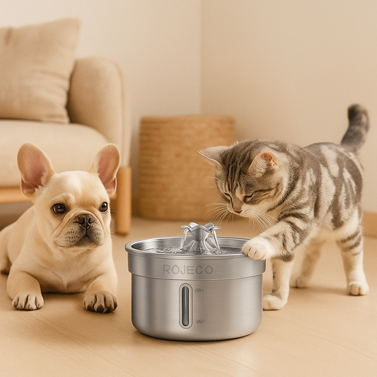 Automatische Katten Drinkfontein Stille Rvs Kattenfontein 2L - HydroKat