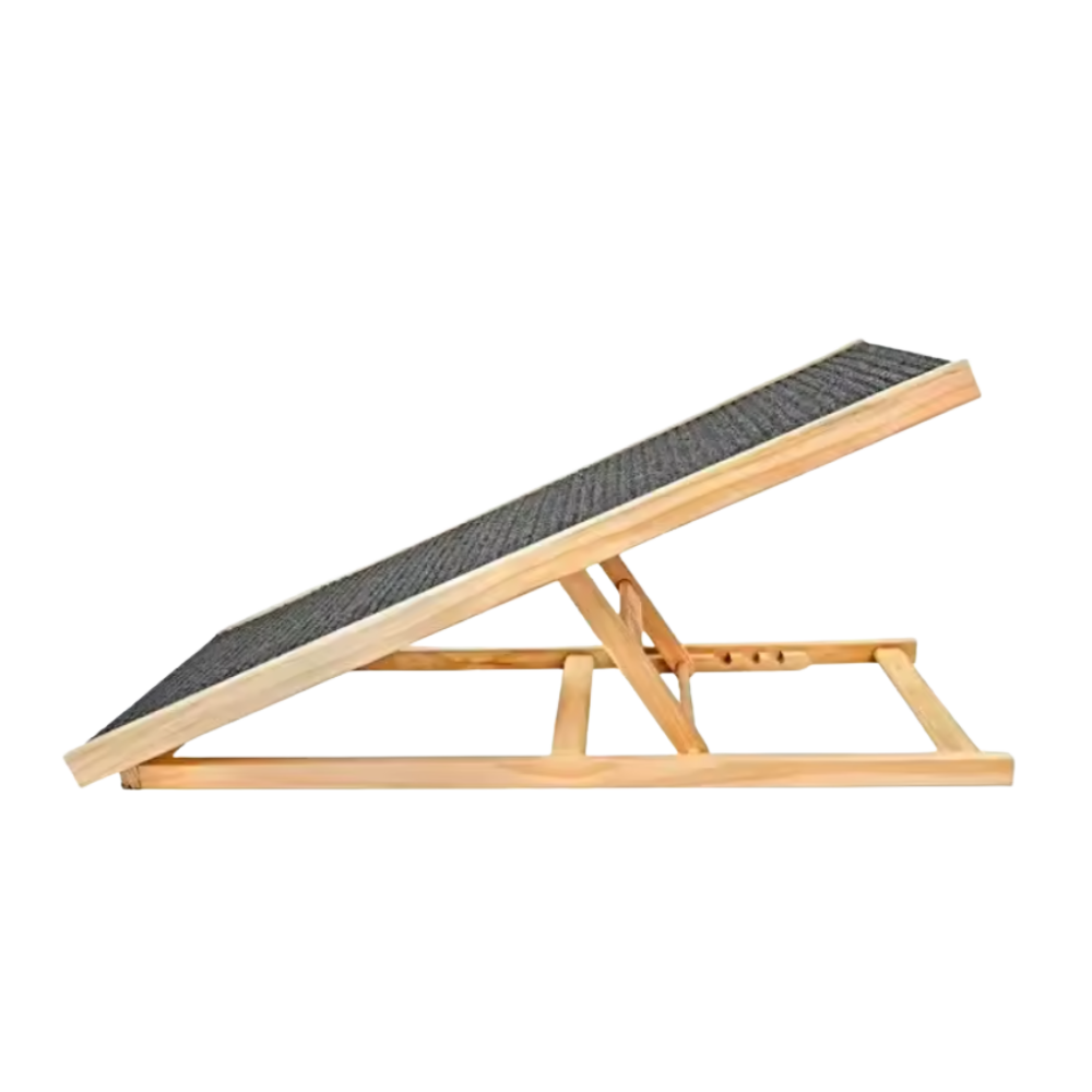 Verstellbarer Loopplank für Honden van Hout, Anti-Rutsch-Oberfläche und kompaktes Design für Bergen – PawRampEase