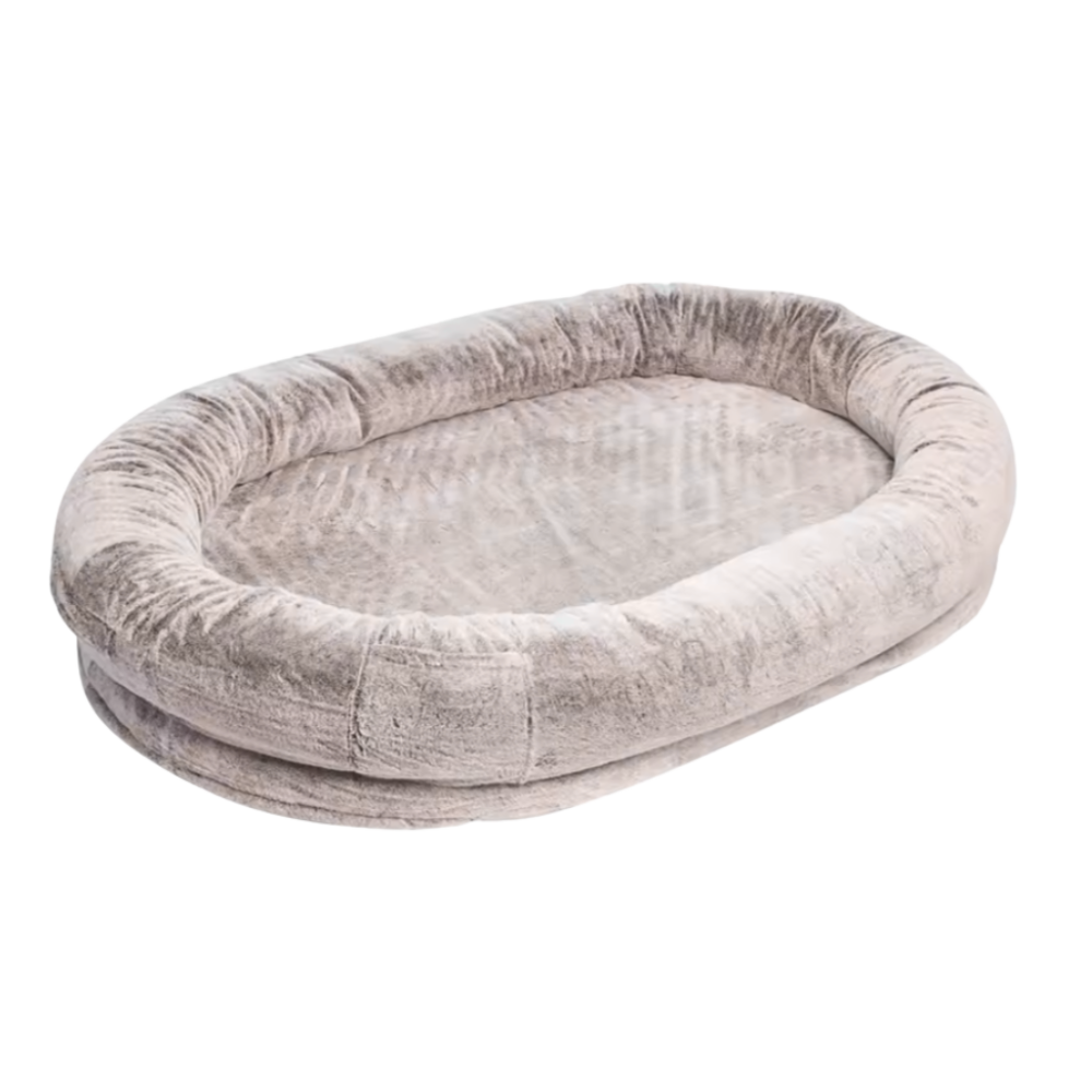 Hondenbed voor Mensen – Übergroßes Plüsch-Loungebett mit Memory Foam-Unterlage