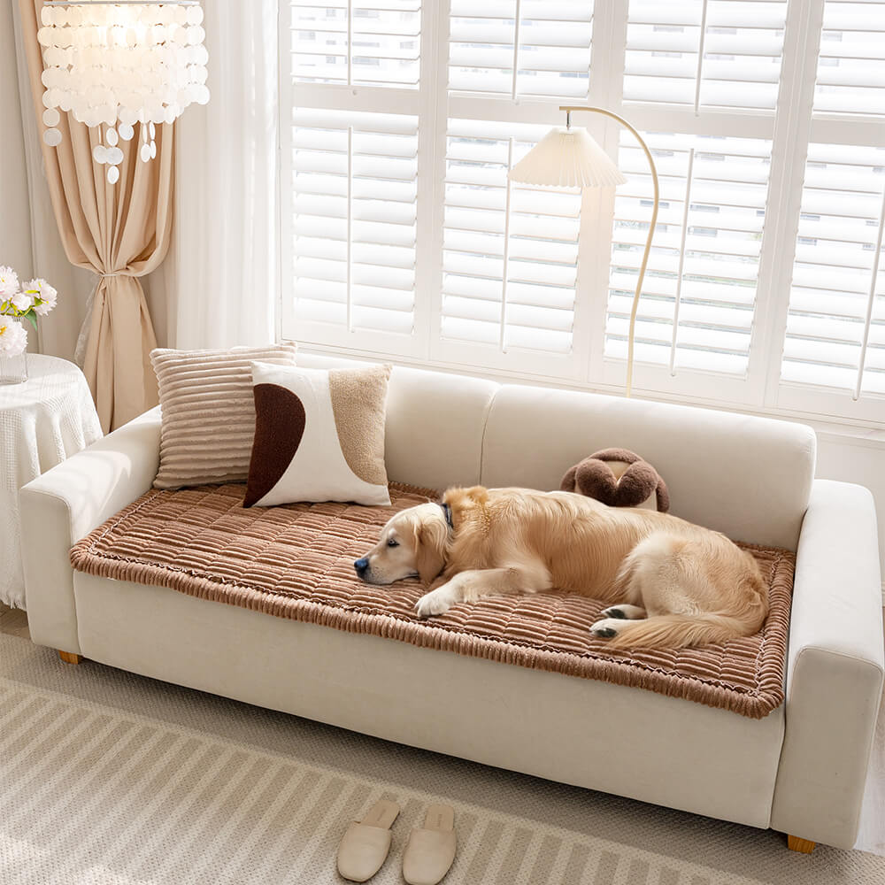 Lazy Soft Flanell Atmungsaktive Haustiermatte Rutschfeste Couchabdeckung