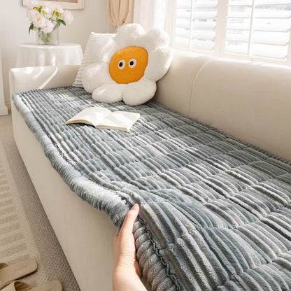 Lazy Soft Flanell Atmungsaktive Haustiermatte Rutschfeste Couchabdeckung