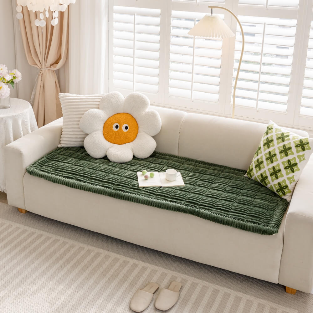 Lazy Soft Flanell Atmungsaktive Haustiermatte Rutschfeste Couchabdeckung