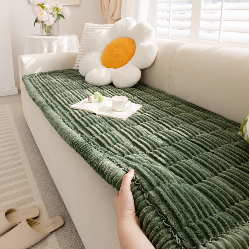 Lazy Soft Flanell Atmungsaktive Haustiermatte Rutschfeste Couchabdeckung