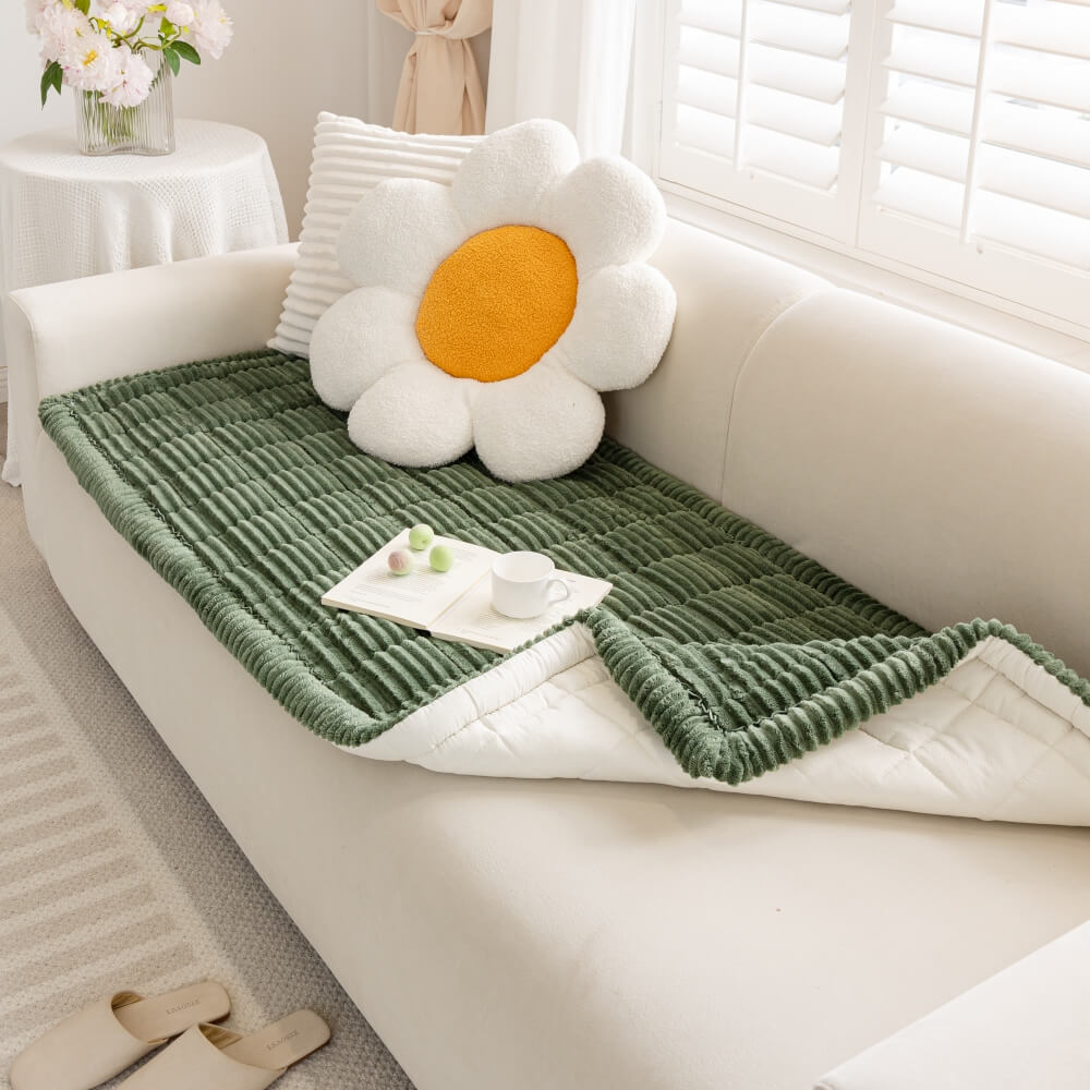 Lazy Soft Flanell Atmungsaktive Haustiermatte Rutschfeste Couchabdeckung