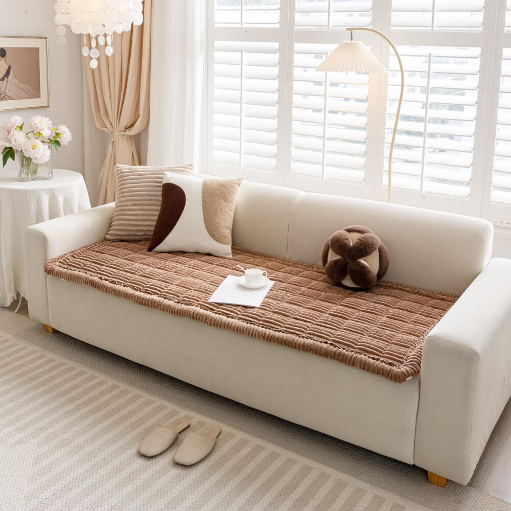 Lazy Soft Flanell Atmungsaktive Haustiermatte Rutschfeste Couchabdeckung