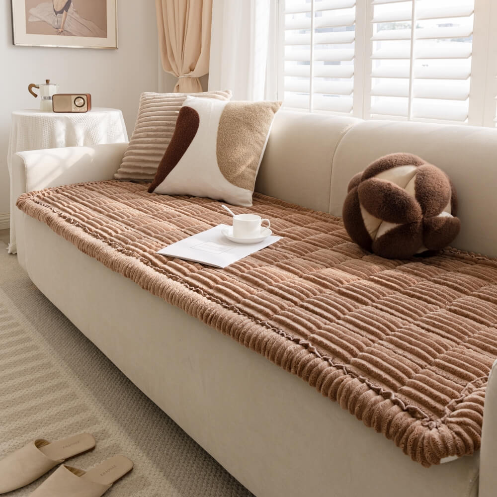 Lazy Soft Flanell Atmungsaktive Haustiermatte Rutschfeste Couchabdeckung