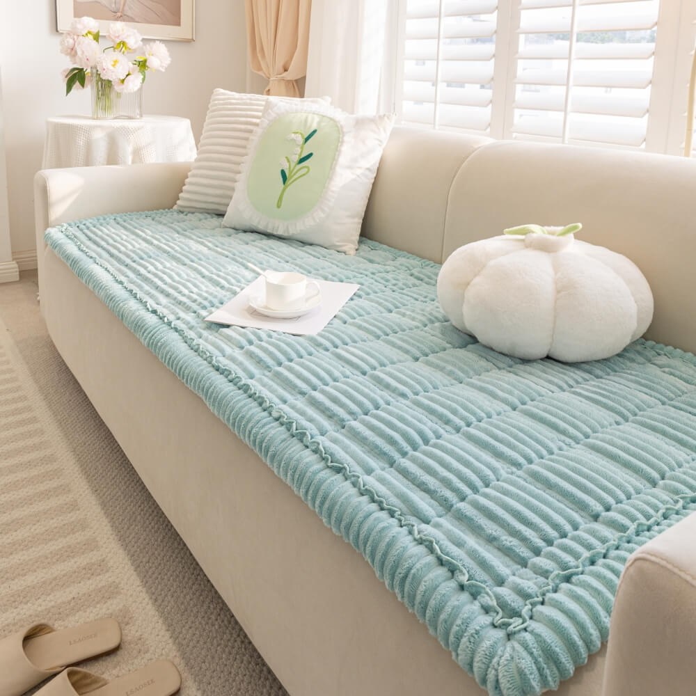 Lazy Soft Flanell Atmungsaktive Haustiermatte Rutschfeste Couchabdeckung