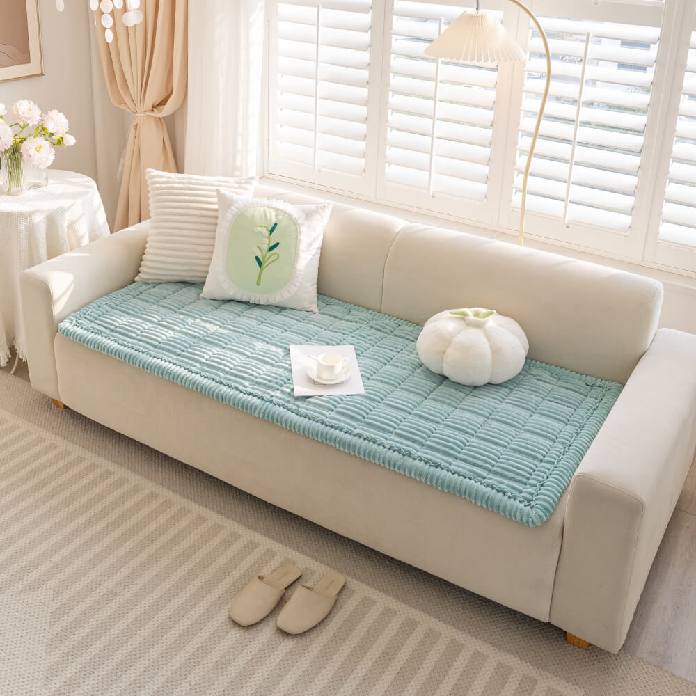 Lazy Soft Flanell Atmungsaktive Haustiermatte Rutschfeste Couchabdeckung