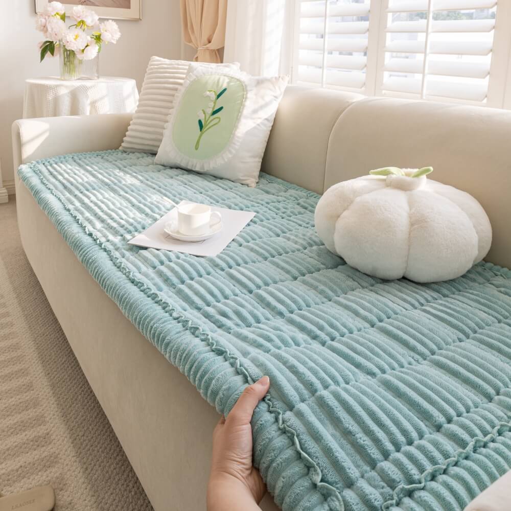 Lazy Soft Flanell Atmungsaktive Haustiermatte Rutschfeste Couchabdeckung