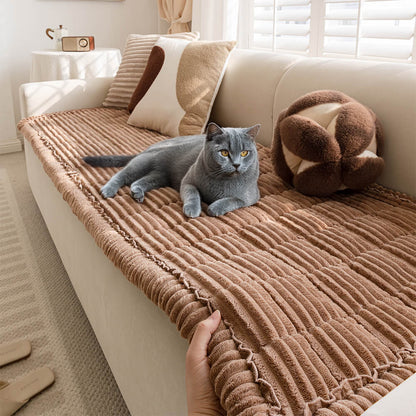 Lazy Soft Flanell Atmungsaktive Haustiermatte Rutschfeste Couchabdeckung