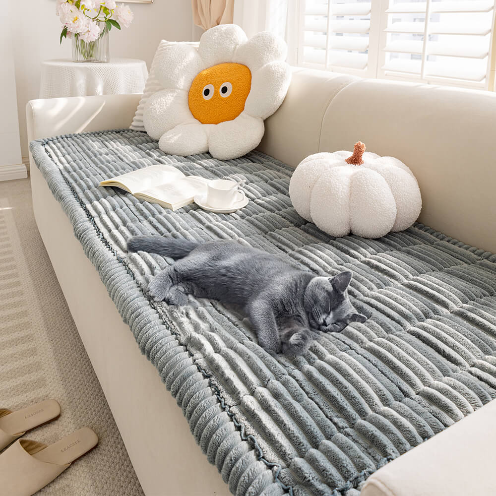 Lazy Soft Flanell Atmungsaktive Haustiermatte Rutschfeste Couchabdeckung
