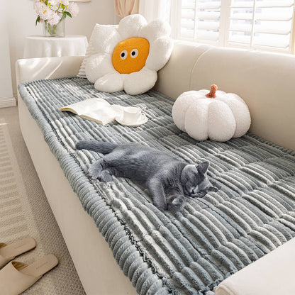 Lazy Soft Flanell Atmungsaktive Haustiermatte Rutschfeste Couchabdeckung