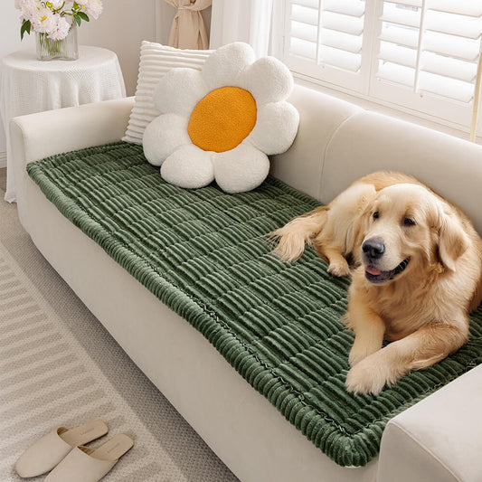 Lazy Soft Flanell Atmungsaktive Haustiermatte Rutschfeste Couchabdeckung