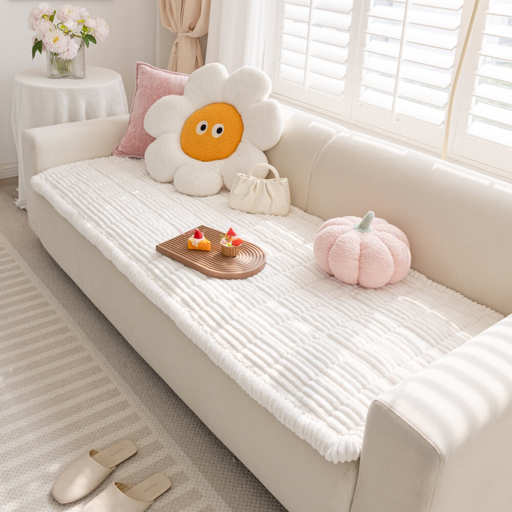 Lazy Soft Flanell Atmungsaktive Haustiermatte Rutschfeste Couchabdeckung