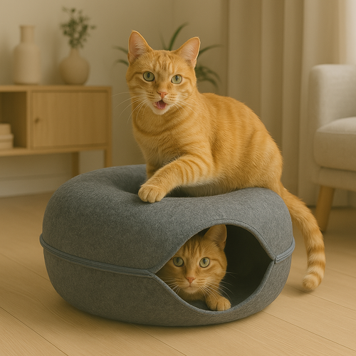Kattenmand Interactieve Tunnel En Rustplaats – Peekaboo-Katzenhöhle
