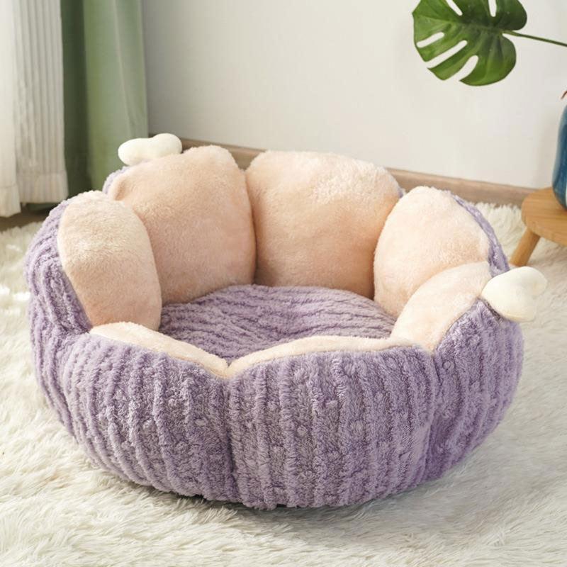 Kleines, flauschiges, warmes Katzenbett in Kaktusform, 2 Farben 