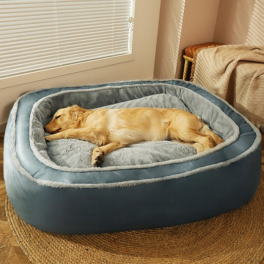 Großes warmes Tiefschlafbett für Hunde