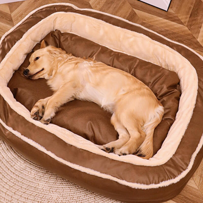 Großes warmes Tiefschlafbett für Hunde