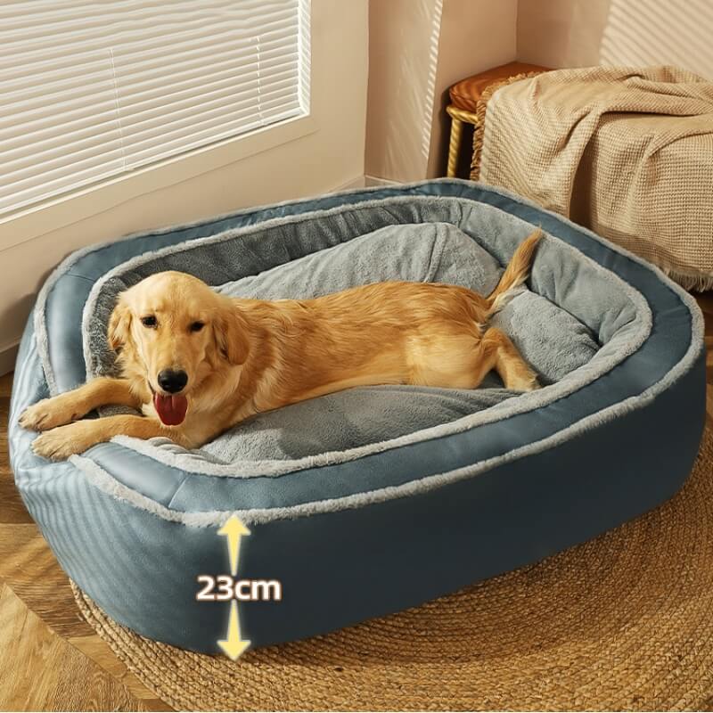 Großes warmes Tiefschlafbett für Hunde