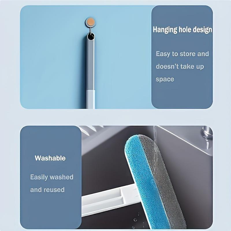 Product with hanging hole design and washable feature on a light blue background