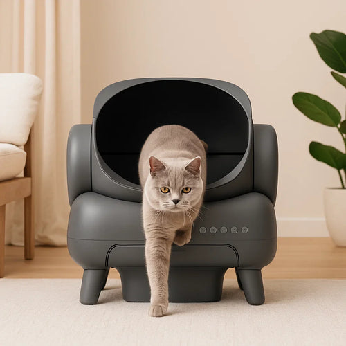 MeowMatic Litter Robot 4 – Automatisches Kattenback mit Steuerung und App-Funktion