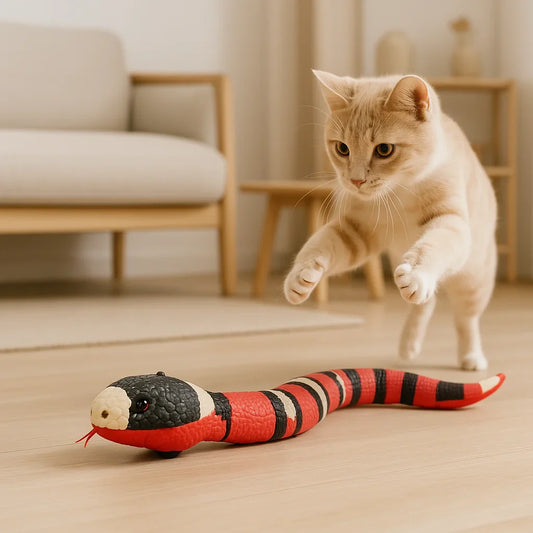 Interaktives Kattenspiel, bewegliches Spiel für Katten - Sensing Snake